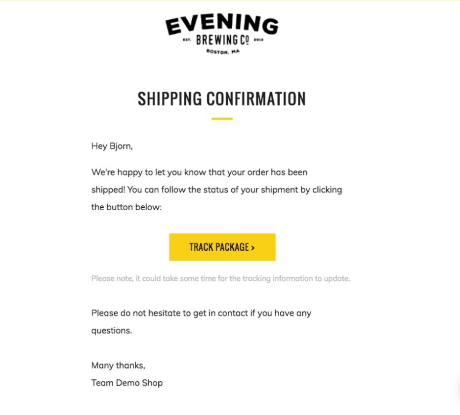 Simple email template