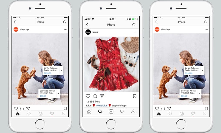 Shoppable Instagram post examples