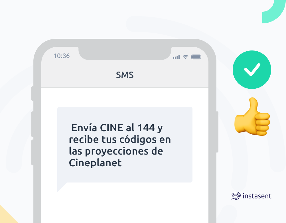 SMS promocional Cineplanet